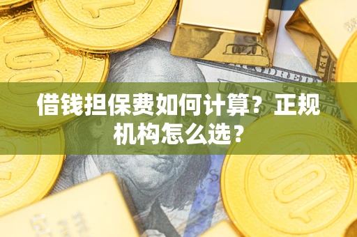 武汉借钱担保费如何计算？正规机构怎么选？