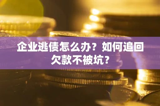 武汉企业逃债怎么办？如何追回欠款不被坑？
