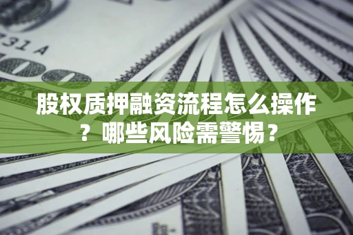 武汉股权质押融资流程怎么操作？哪些风险需警惕？