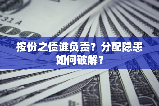 武汉按份之债谁负责？分配隐患如何破解？