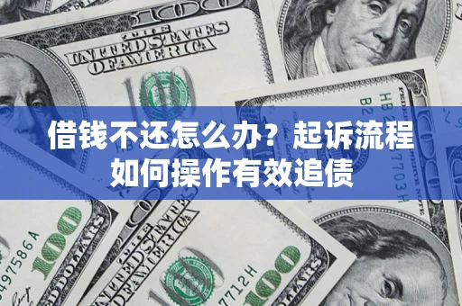 武汉借钱不还怎么办？起诉流程如何操作有效追债