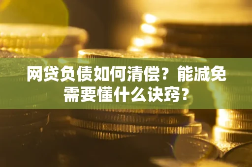 武汉网贷负债如何清偿？能减免需要懂什么诀窍？