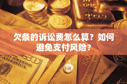 武汉欠条的诉讼费怎么算？如何避免支付风险？