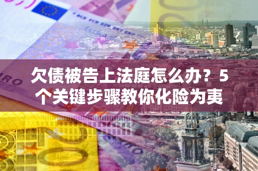 武汉欠债被告上法庭怎么办？5个关键步骤教你化险为夷